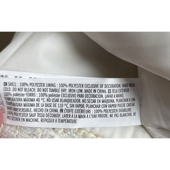 NEW VICI Tweed Blazer Jacket Women's XL Ivory Gold Emily Travis Collection - Picture 11 of 11